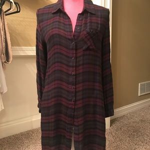 Plaid tunic